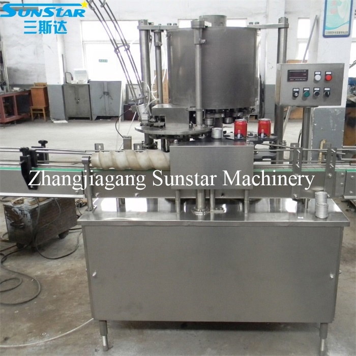 Automatic aluminum tin pet can seamer machine for juice milk drink 6000cph