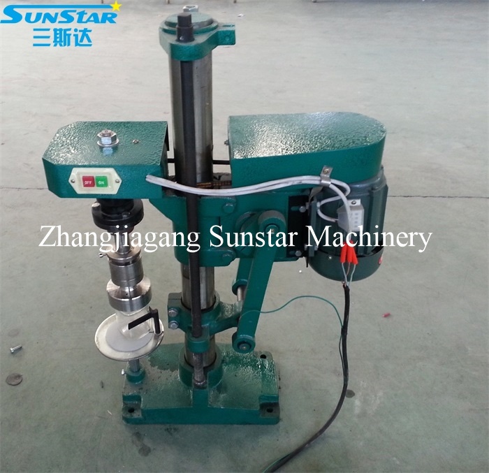 Semi automatic glass jar twist capping machine for juice sauce drink food