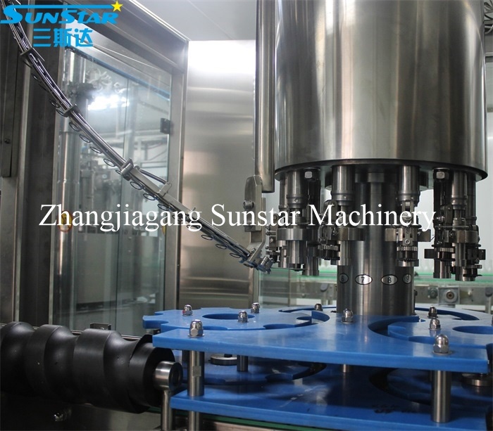 Automatic pull ring crown cap capping machine for beer cocktail