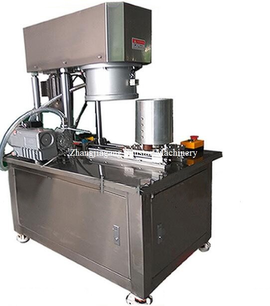Semi-automatic vacuum can seamer