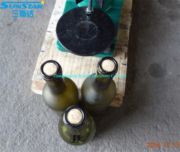 semi automatic cork bottle capping machine wine corker