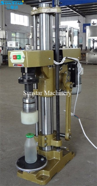 semi automatic twist capping machine for glass bottle jar twist closing ...