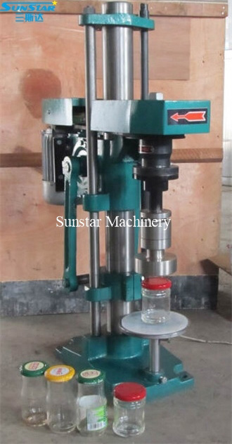 semi automatic twist capping machine for glass bottle jar twist closing ...