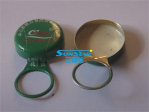 pull ring crown cap for beer
