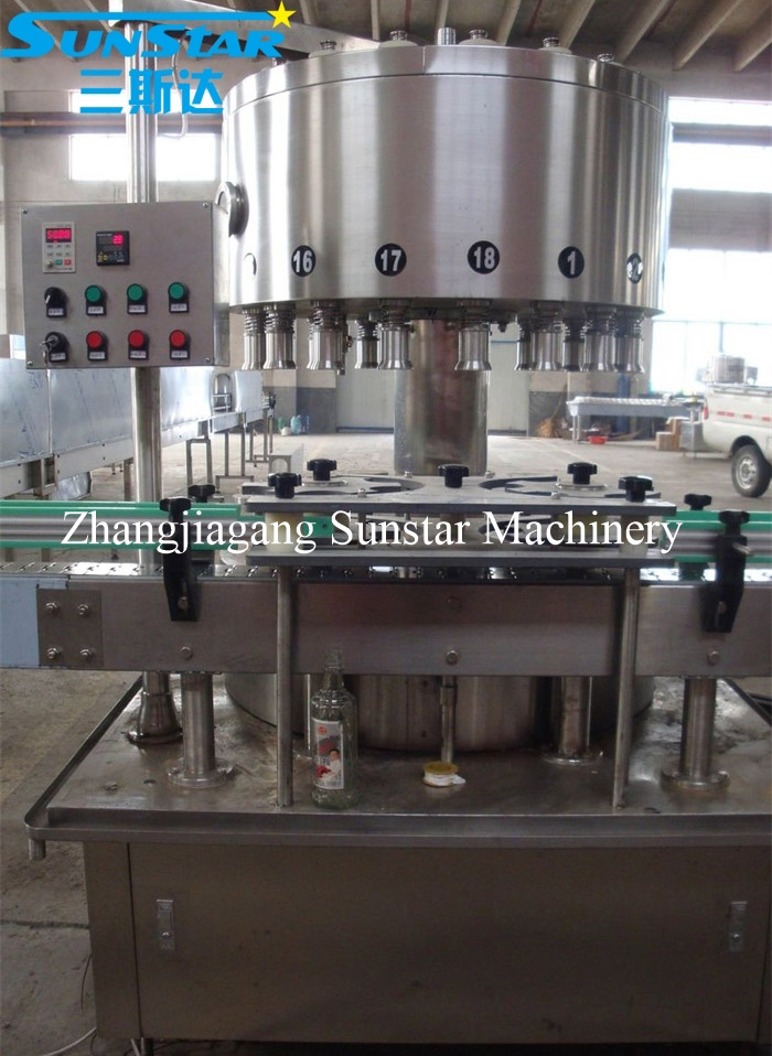 automatic rotary wine liquor bottling machine, alcohol bottling plant