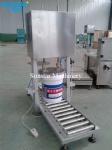 Semi automatic pneumatic capping machine of big bucket can