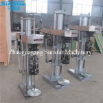 Semi automatic ropp aluminum cap capping machine for glass plastic bottle