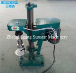 Semi automatic glass jar twist capping machine for juice sauce drink food